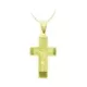 18K CRUZ ORO AMARILLO CON CRISTO HUECA 27X15 MM 2