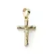 18K CRUZ ORO AMARILLO CON CRISTO HUECA 18X10 MM 0
