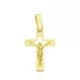 18K CRUZ ORO AMARILLO CON CRISTO CALADA LASER. 22X14 MM 0