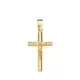 18K CRUZ ORO AMARILLO CON CRISTO TUBO 2