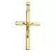 18K CRUZ ORO AMARILLO CON CRISTO 29X18X3 MM 1