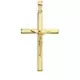 18K CRUZ ORO AMARILLO CON CRISTO 35X22X3 MM 1