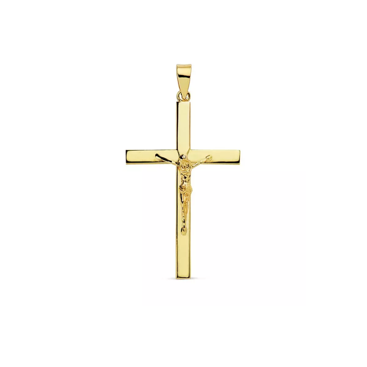 18K CRUZ ORO AMARILLO CON CRISTO 35X22X3 MM 1