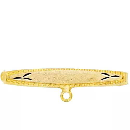 9K ALFILER ORO AMARILLO TALLADO 30X5 MM 0