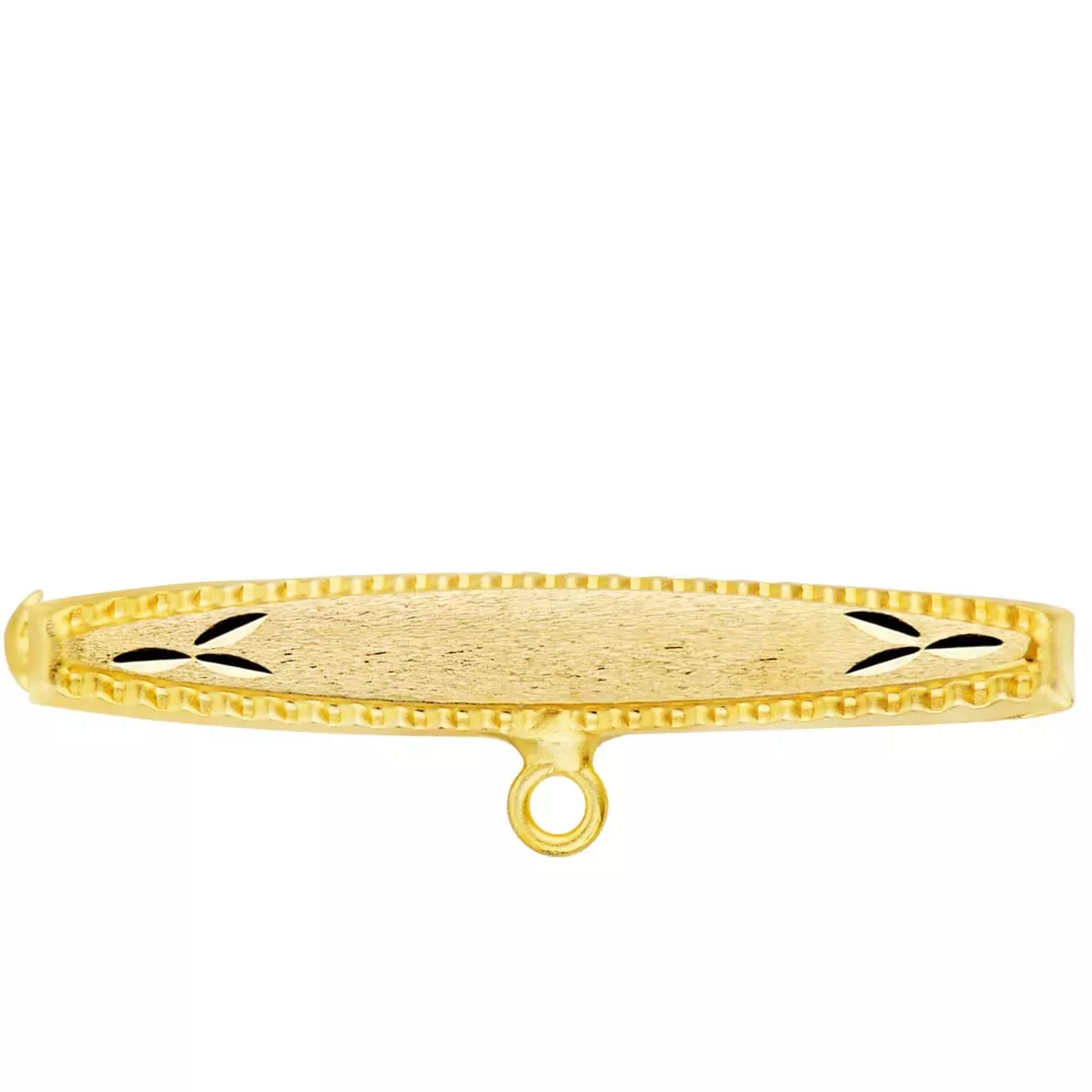 9K ALFILER ORO AMARILLO TALLADO 30X5 MM 0