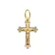 18K CRUZ ORO AMARILLO CON CRISTO TALLADA 27 X 18 MM 0