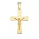 18K CRUZ CON CRISTO ORO AMARILLO 34 X 22 MM 2