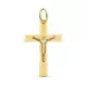 18K CRUZ ORO AMARILLO CON CRISTO MATIZADA 29X20 MM 1