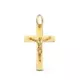 18K CRUZ ORO AMARILLO CON CRISTO LASER PLANA 26X17 MM 1