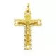 18K CRUZ ORO AMARILLO CON CRISTO TALLADA 35X22 MM 2