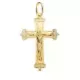18K CRUZ ORO AMARILLO CON CRISTO TALLADA 35X23 MM 1
