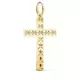 18K CRUZ ORO AMARILLO SIN CRISTO TALLADA 35X19 MM 1