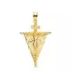 18K CRUZ ORO AMARILLO CON CRISTO DEL REMEDIO DE ANIMAS 35X23 MM 4