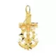 18K CRUZ MARINERA ORO AMARILLO CON CRISTO TALLADA 40X22 MM 5