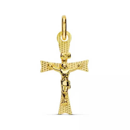 18K CRUZ ORO AMARILLO CON CRISTO. 22X12 MM 0