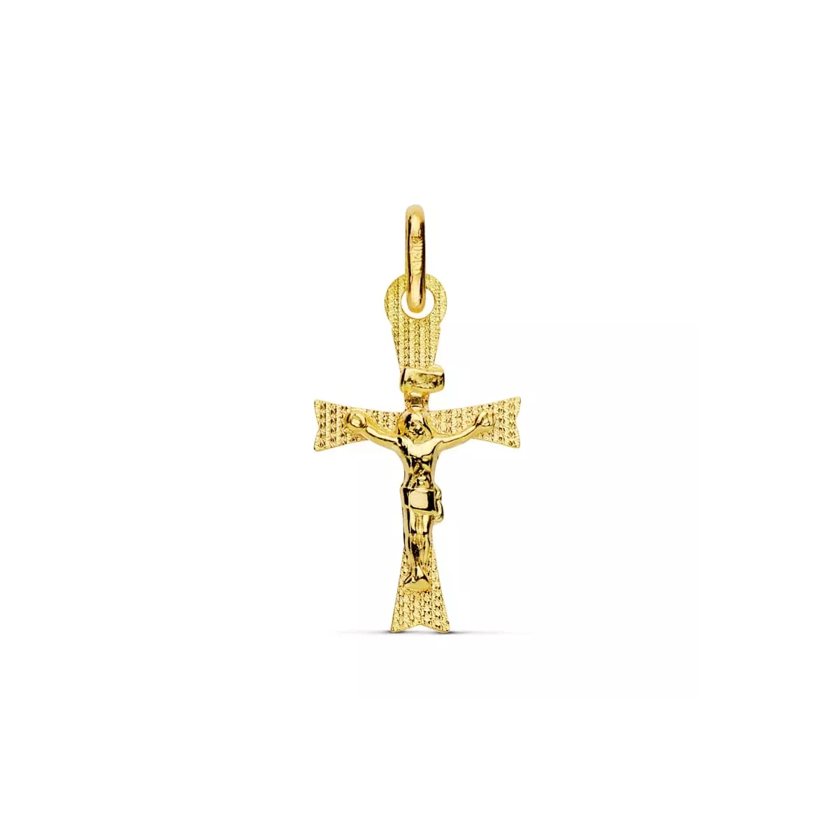 18K CRUZ ORO AMARILLO CON CRISTO. 22X12 MM 0