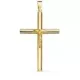 18K CRUZ ORO AMARILLO CON CRISTO TUBO HUECO. 35 X 23 X 3 MM 1