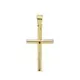 18K CRUZ ORO AMARILLO LISA 23X13X2 MM 0
