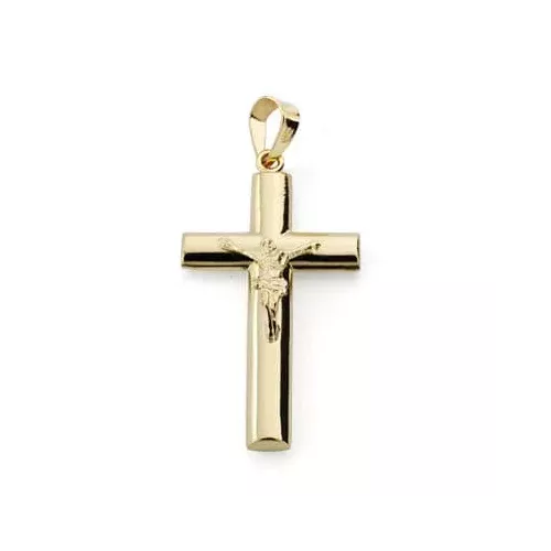 18K CRUZ ORO AMARILLO CON CRISTO. 27X15 MM 1