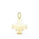 18K COLGANTE ORO AMARILLO CRUZ DE JERUSALEN SILUETA EN BRILLO. 17 X 15 MM 0