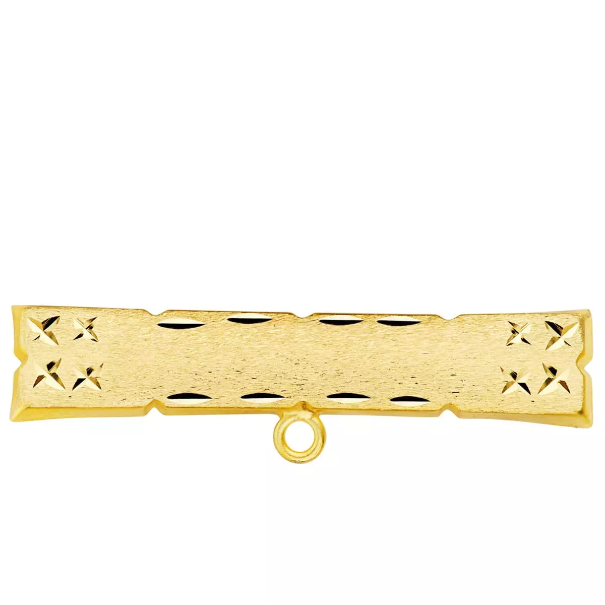 9K ALFILER ORO AMARILLO TALLADO 30X6 MM 1