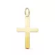 18K COLGANTE ORO AMARILLO CRUZ LISA EN BRILLO. 24 X 15 MM 0