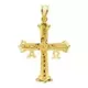 18K CRUZ ORO AMARILLO DE COVADONGA GRANDE 39X30 MM 3
