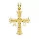 18K CRUZ ORO AMARILLO DE COVADONGA MEDIANA 31X24 MM 2