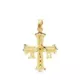 18K CRUZ ORO AMARILLO DE COVADONGA PEQUEÑA 24X19 MM 1
