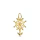 18K CRUZ DE HUGUENOTTE ORO AMARILLO CON PALOMA. 23 X 15 MM 1