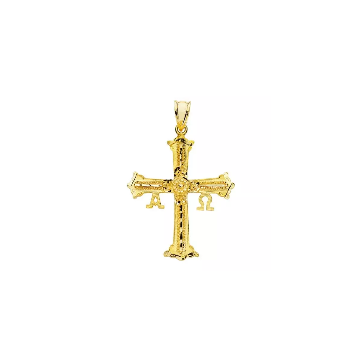 18K CRUZ DE COVADONGA ORO AMARILLO 39X30 MM 3