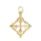 18K COLGANTE ORO AMARILLO CRUZ MALLORQUINA 30 X 24 MM 2