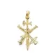 18K COLGANTE CRUZ CRISTO LEGION ORO AMARILLO 29X18 MM 2