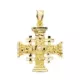 18K CRUZ DE JERUSALEN ORO AMARILLO 27X23 MM 3