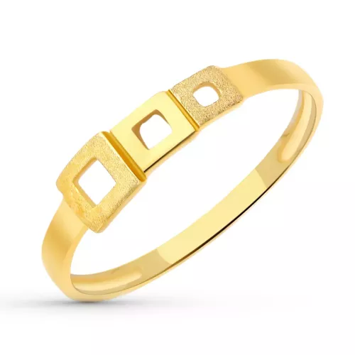 18K SORTIJA ORO AMARILLO CUADRADOS 1