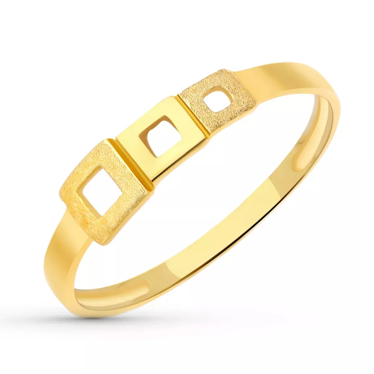 18K SORTIJA ORO AMARILLO CUADRADOS 1