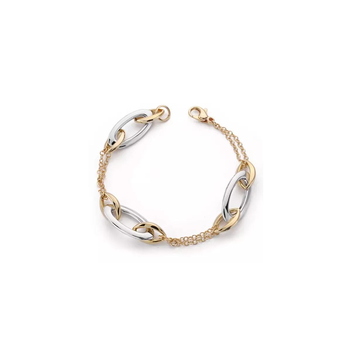 9K PULSERA ORO AMARILLO HUECA 19.5CM 6