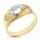9K SORTIJA ORO BICOLOR CON CIRCONITAS. ANCHO: 9