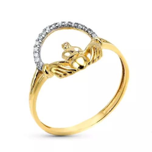 9K SORTIJA ORO AMARILLO CLADAGH IRLANDES. ANCHO: 12 MM 1