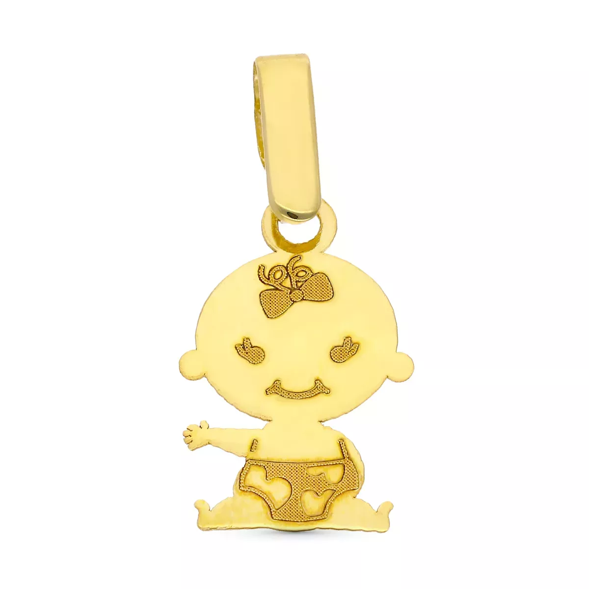 9K COLGANTE ORO AMARILLO NIÑO O NIÑA 15X10 MM 0