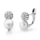 18K PENDIENTES ORO BLANCO PERLA-CIRCONITA 12X6 MM CIERRE CATALAN 2