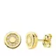18K PENDIENTES ORO AMARILLO REDONDOS CIRCONITA 7 MM CIERRE PRESION 2