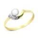 9K SORTIJA ORO AMARILLO CON PERLA DE 4