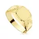 18K SELLO ORO AMARILLO HUECO CADETE TALLADO. ANCHO GRABADO: 7.5 X 7.5MM 2
