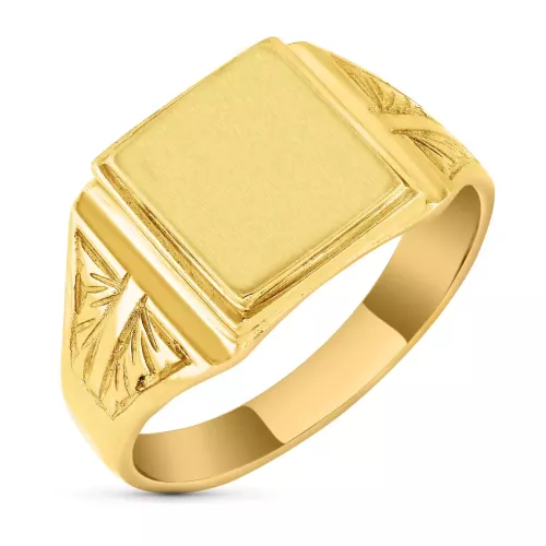 18K SELLO ORO AMARILLO MACIZO CADETE 5