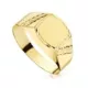 18K SELLO ORO AMARILLO HUECO CADETE TALLADO. ANCHO GRABADO: 7.5 X 7.5MM 2