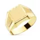 18K SELLO ORO AMARILLO CADETE HUECO TALLADO ZONA GRABADO 7 X 7 MM 2