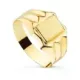 18K SELLO ORO AMARILLO HUECO CADETE. ZONA GRABADO: 7