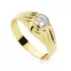 18K SOLITARIO ORO AMARILLO HUECO CON CIRCONITA EN BOCEL DE 5 MM 2