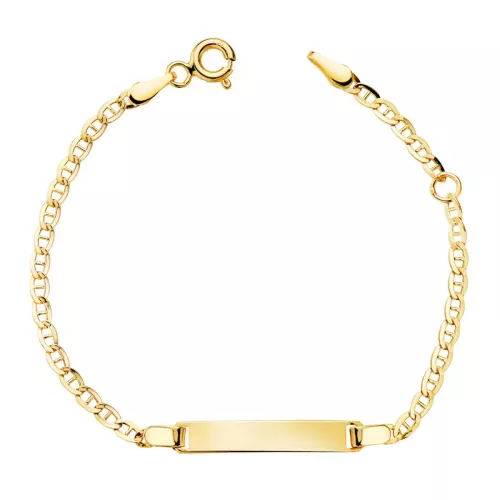 18K ESCLAVA ORO AMARILLO ANCLA ANCHO: 2